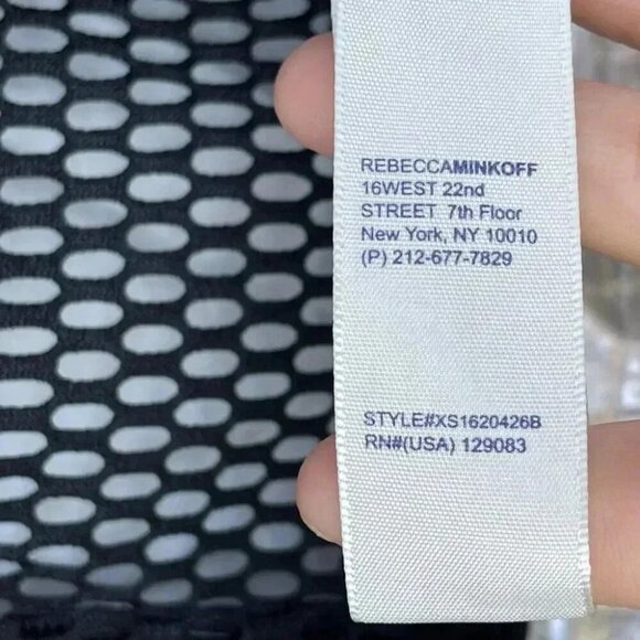 Rebecca Minkoff moto jacket with a striking foil finish small - Picture 11 of 16